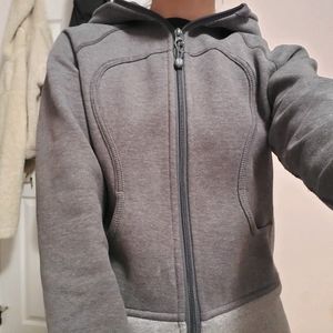 Lululemon Two-Tone Gray Scuba Zipped Hoodie